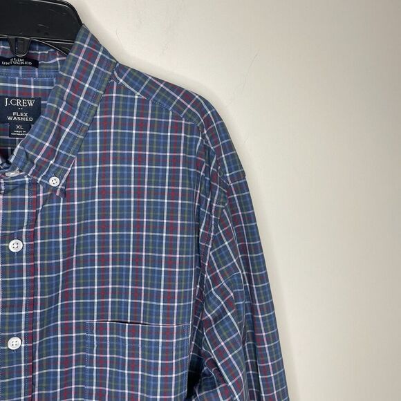 J.CREW Button Down Shirt Men Small Slim Untucked Flex Casual Long Sleeve BP971 - Picture 2 of 13
